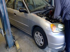 2001 HONDA CIVIC, SILVER, LX MDEL, 1.7L, AT.  A26290